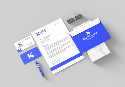 Corporate Branding Stationery Mockup