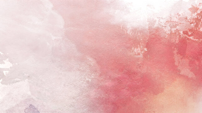 Grainy watercolor gradient shifts from pale gray pink on the left into vivid red and peach on the right for modern creative design use