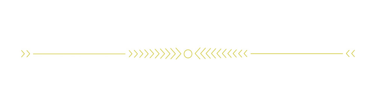 Gold Geometric Arrow Line