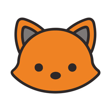 Cartoon fox face