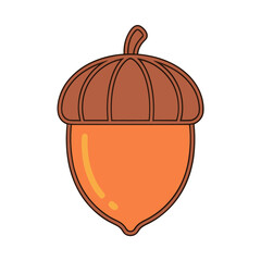 Illustration of an acorn © devy