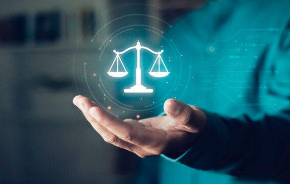 Legal approval and authorization concept, law enforcement, decision making, contract approval, legal validation, compliance process and corporate governance system. judge gavel and check mark icon.