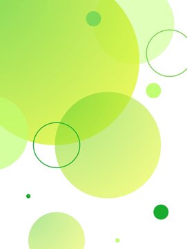 Frutiger eco background (Minimalist abstract background with overlapping organic circles in green and lime tones) 