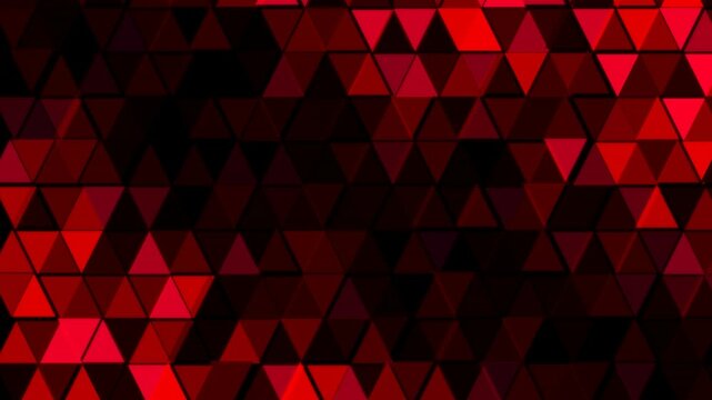 Abstract Geometric Red Triangular Pattern Background.