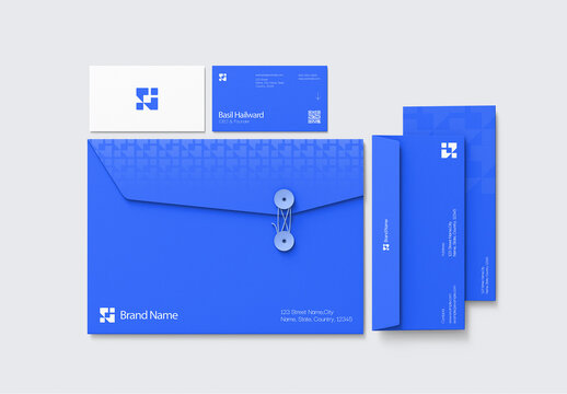 Corporate Stationery Set Mockup