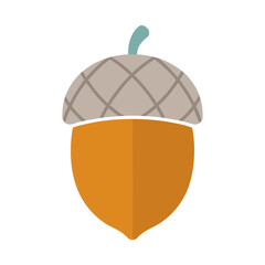 Flat design acorn icon © anto