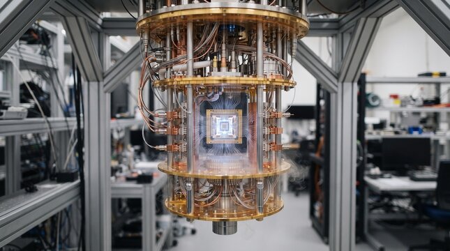 Futuristic Quantum Computer in Advanced Research Laboratory