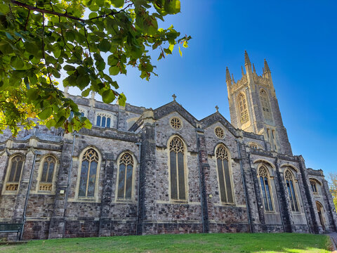 Holy Trinity Church Architecture and Bell Tower in Exmouth Devon UK