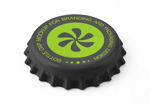 Bottle Cap Packaging Mockup
