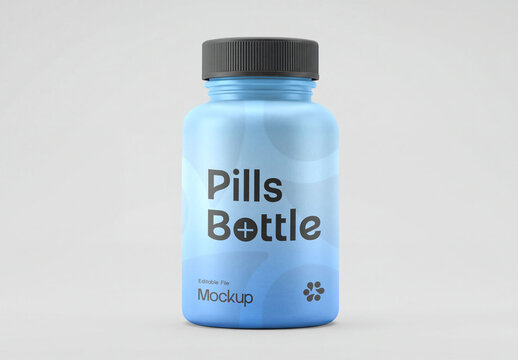 Pill Bottle Packaging Mockup