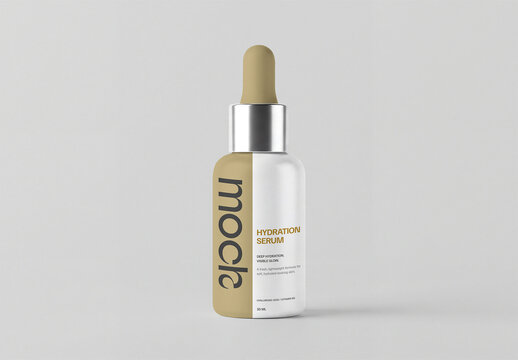 Cosmetic Dropper Bottle Mockup