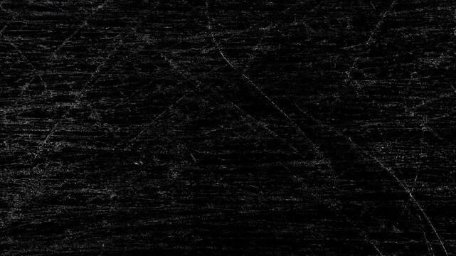 Animated abstract deep black and dark teal grunge texture background. faint horizontal scratch line, worn matte wall-paper texture and subtle analog damage ,Old Film Dust and Scratches Overlay.