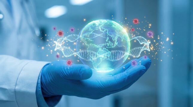 Vaccine development and genetic engineering research contribute to global health advancements with innovative scientific methods and technology