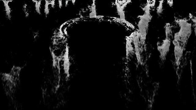 a gate of water animation or a waterfall liquid animation as a loop
