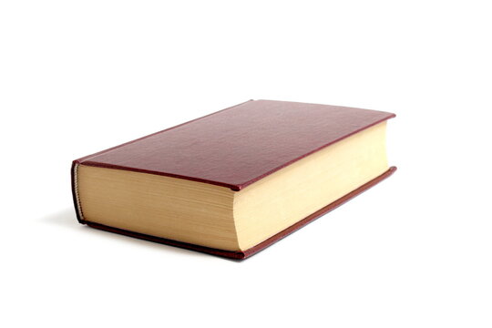 One book lies on a white background.