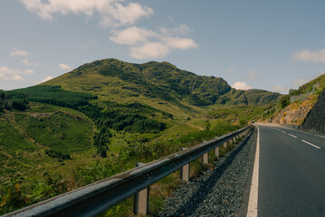 Fototapeta premium Glen Croe valley and Rest and Be Thankful mountain pass in the Scottish Highlands, Scotland, UK - 4 September 2026.