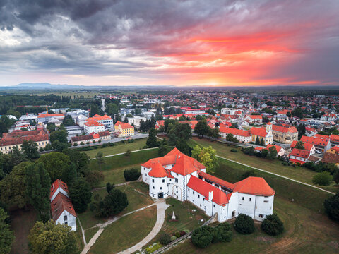 Varazdin, Croatia at the Old Town and Fortress