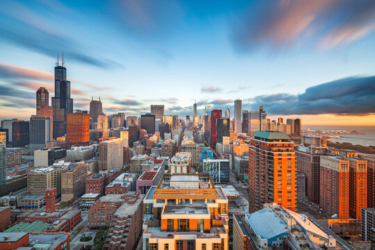 Chicago, Illinois, USA downtown skyline