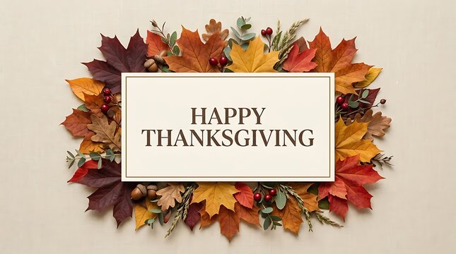 A beautiful thanksgiving wreath celebrating gratitude family and the warmth of the autumn season