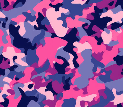Modern Multicolor Abstract Camouflage Pattern in Blue, Yellow, Black and Green, Bold Military-Inspired Camo Texture for Fashion, Apparel, Backgrounds, Packaging and Creative Design