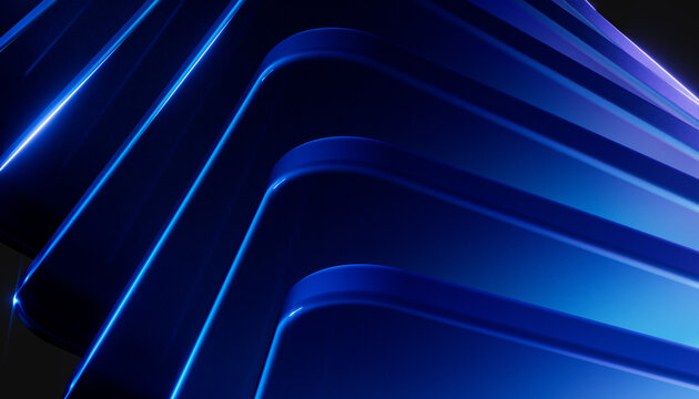 Modular abstract data platform architecture business solution concept 3d rendering background. Digital infrastructure and technology foundation.