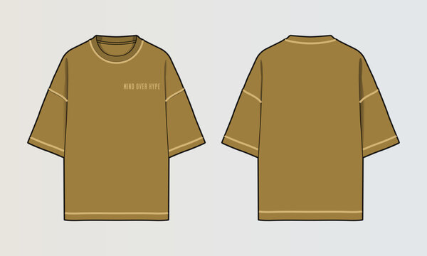 TSHIRT DESIGNS MENS WOMENS STITCH PANEL DETAILS