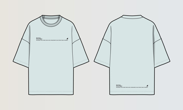 TSHIRT DESIGNS MENS WOMENS STITCH PANEL DETAILS