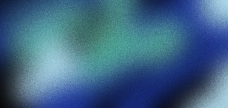 Abstract background gradient blue green blur texture grain, digital abstract background with soft blue green gradient blur, grainy texture, dark edge, smooth color transition, modern wallpaper