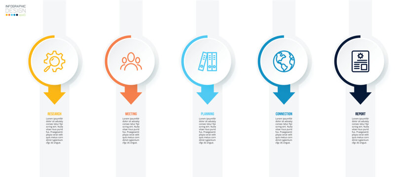 Business or marketing infographic template.
