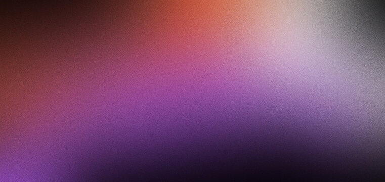 Abstract gradient background purple red black texture blur grain light soft colored backdrop with smooth transition, dark edge, and subtle noise for modern design