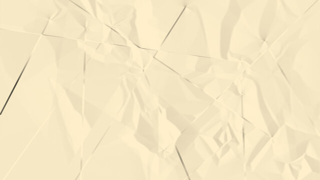 Beige Crumpled Paper Texture Vintage Creased Parchment Background