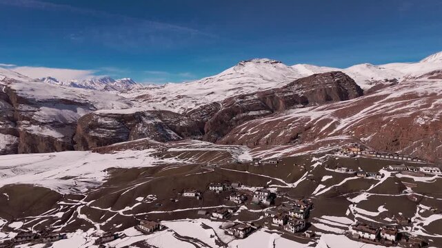 Langza Spiti Valley Drone Shot | Winter Spiti | Spiti Valley during Winters | Spiti Valley Himachal India