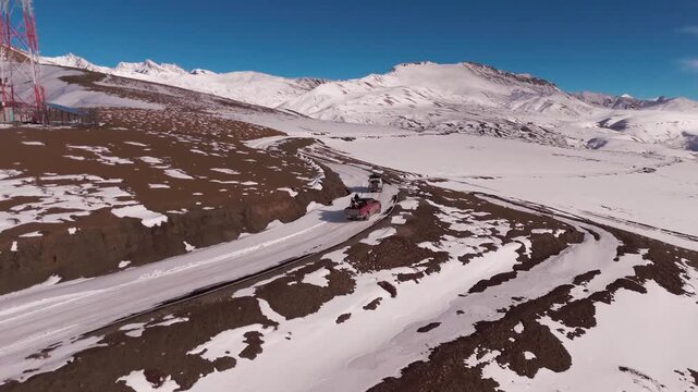 Langza Spiti Valley Drone Shot | Winter Spiti | Spiti Valley during Winters | Spiti Valley Himachal India | Car Shots