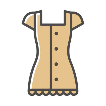 Simple dress icon