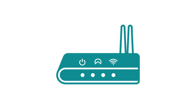 Wireless Router Icon, Internet Connection, Network Technology