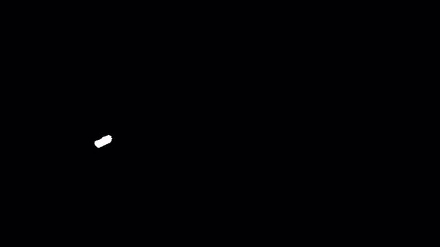 2D Hand Drawn White Double Parallel Underline Line Art Animation Frame by Frame Overlay with Transparent Background Alpha Channel