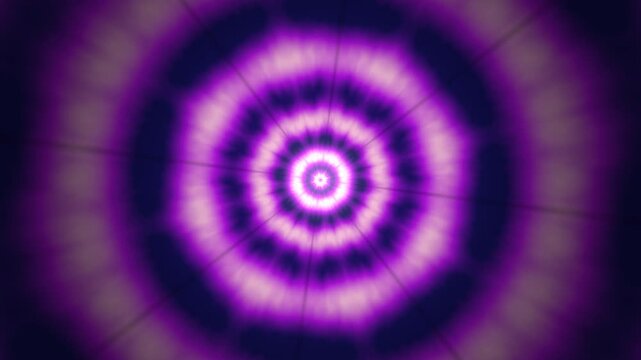 Kaleidoscope 8-fold violet rosette kaleidoscope mandala slowly turning, Seamless 4K loop background