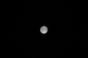 8月の夜空　美しい満月が光る10 © スタジオ　スパロウ