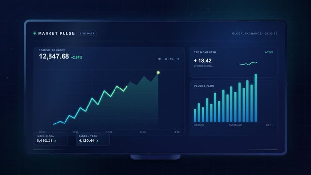 vector illustration of spreadsheet data and charts