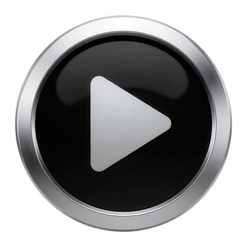 Silver Play Button Transparent Background