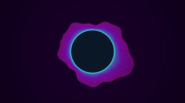 Abstract sound wave equalizer motion graphics background