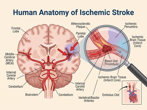Human Brain Anatomy And Ischemic Stroke Causes