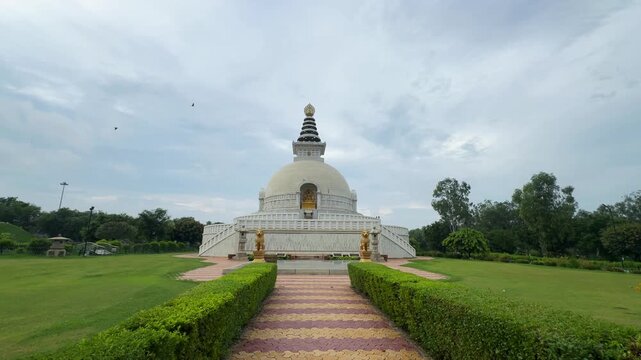 Shanti Stupa is a Buddhist monument in Delhi, India