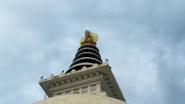 Shanti Stupa is a Buddhist monument in Delhi, India