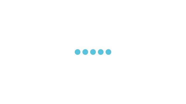 Minimalist Loading Dots Interface Element for Digital User Experience Design