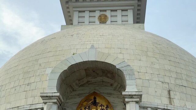 Shanti Stupa is a Buddhist monument in Delhi, India