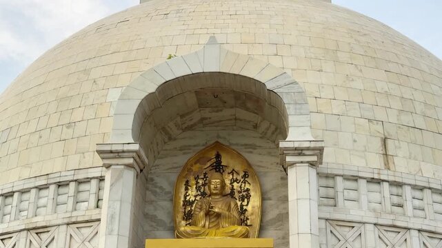 Shanti Stupa is a Buddhist monument in Delhi, India