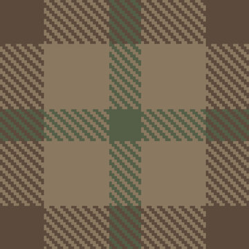 Vintage Tweed Twill 2x2 Seamless Tartan Plaid Pattern