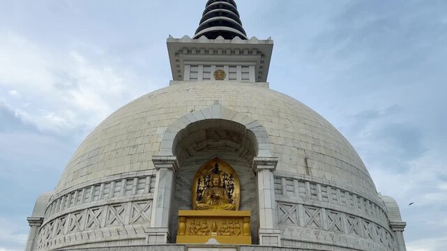 Shanti Stupa is a Buddhist monument in Delhi, India