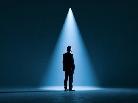 create 50 adobe keywords separated by comas for Business in the spotlight, limelight or success, idea or concept